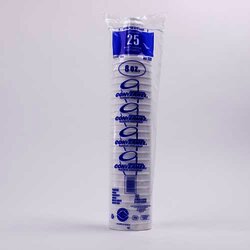 Vaso Desechable Termico 8 Oz Blanco 25 Pieza