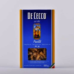 Pasta Para Sopa Fusilli De Semola 500 Gramos