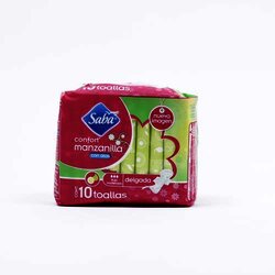 Toalla Alas Ultradelgada 10 Pieza