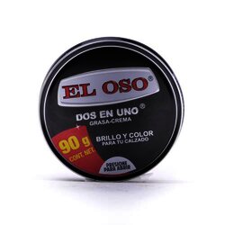 Grasa Para Calzado 2en1 Lata Negra 90 Gramos
