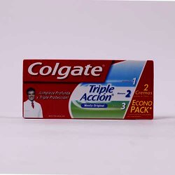 Crema Dental Triple Accion 2 Pack 100 Milili