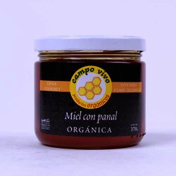 Miel Con Panal Organica 370 Gramos