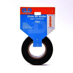 Cinta Aislar 18 Metros Electricos Negra 1 Pieza