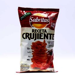 Receta Crujiente Papas Chiles Rojos 170 Gramos