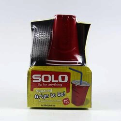 Vaso De Plastico Squared Lids & Starw 15 Pieza