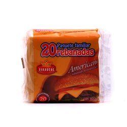 Queso Amarillo Rebanado 20 Pieza