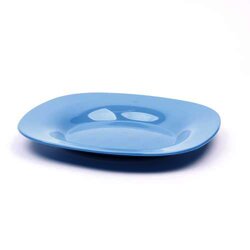 Plato Trinche Cuadrado 23 Cm Magic Azul 1 Pieza