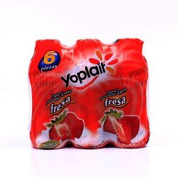 Yoghurt Para Beber Fresa 6 Pieza