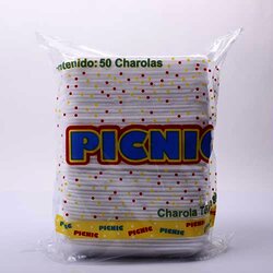 Charola Termica No.855 Blanco 50 Pieza