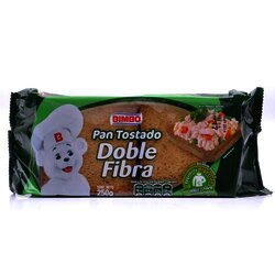 Pan Tostado Doble Fibra 250 Gramos