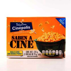 Palomitas De Maiz 3 Pack Mantequilla Ext 225 Gramos