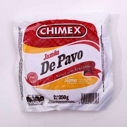 Jamon De Pavo 250 Gramos