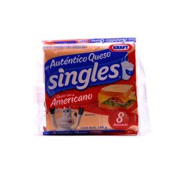 Queso Americano Singles 144 Gramos