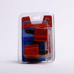 Clavija Convertidora Electricos Naranja 2 Pieza