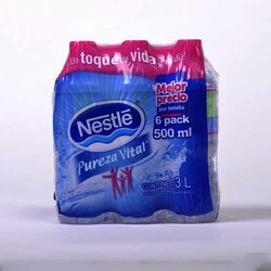 Agua Purificada 6 Pack 500 Milili