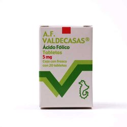 Acido-Folico 20 Tabletas 5 Miligram