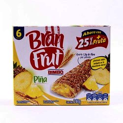 Barra De Cereal Bran Frut Piña 240 Gramos