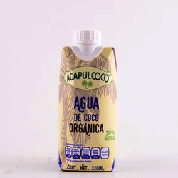 Agua De Coco Organica 330 Milili