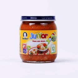 Comida Junior Pavo Con Arroz 250 Gramos