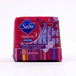 Toalla Alas Nocturna 10 Pieza