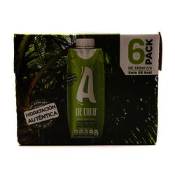 Agua De Coco 6 Pack 100% Natural 330 Milili