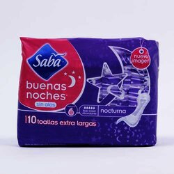 Toalla Buenas Noches Nocturna 10 Pieza