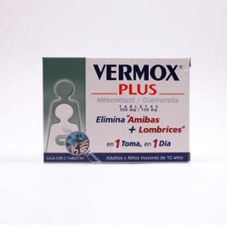 Vermox-Plus 2 Tabletas