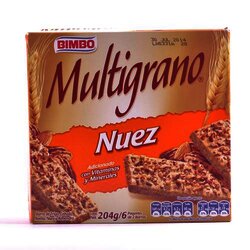 Barra De Cereal Multigrano Nuez 204 Gramos