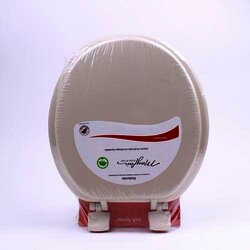 Tapa Para Baño Cerrada Acojinada Hueso 4 Pieza