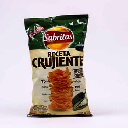 Receta Crujiente Papas Jalapeño 170 Gramos