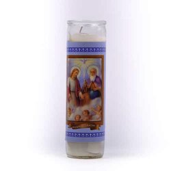 Veladora Vaso Imagen Accion De Gracias 1 Pieza