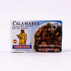 Calamar Trozos En Aceite En Su Tinta 115 Gramos